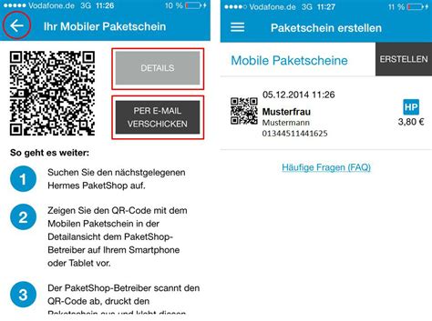 hermes paketshop scanner|Hermes paketschein ohne drucker.